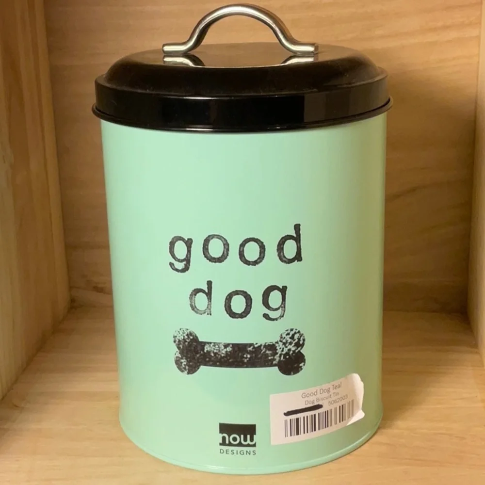 BISCUIT tin & “good dog” tin-cookie tins for your best friend
